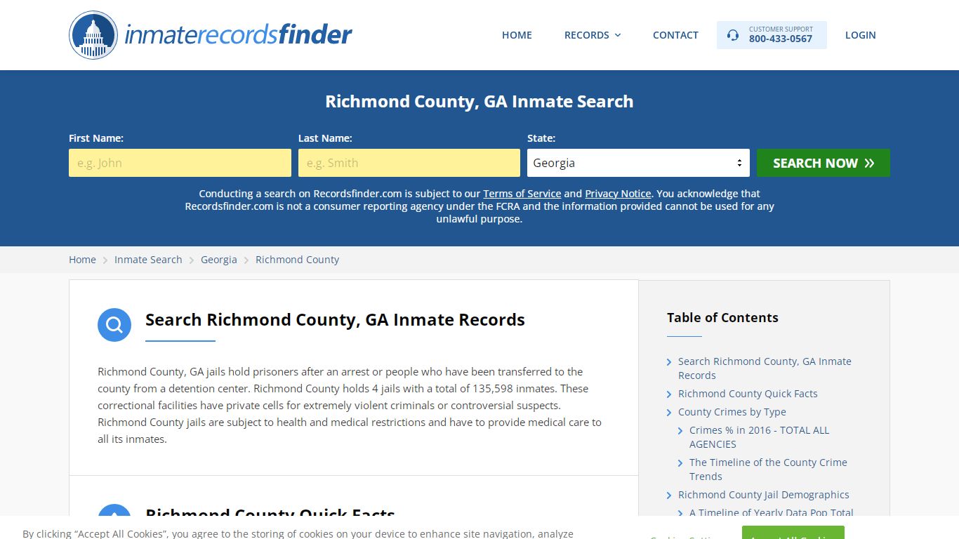 Richmond County, GA Inmate Lookup & Jail Records Online